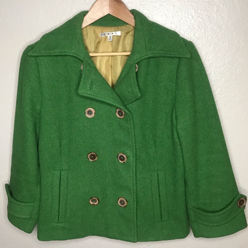 CAbi Green Peacoat